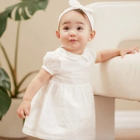 Eyelet Dress Set 3-24m