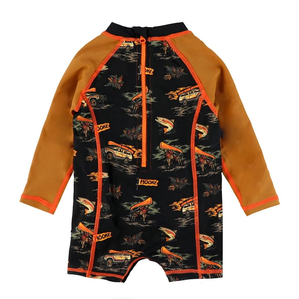 Fishing 1 Piece UV Swimsuit 3-24m