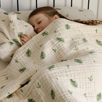 4-Layer Muslin Blanket Twin Bed Size - Fern