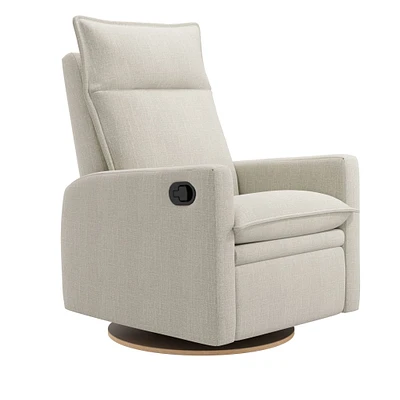 Rocking and Swivel Armchair Arya - Ivory 001