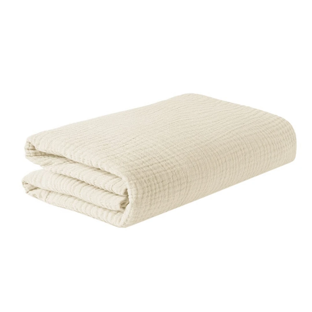 Deluxe 4ply Muslin Blanket - Ivory