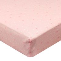 Crib Fitted Sheet - Hearts