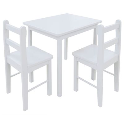 Table And Chair Set - White