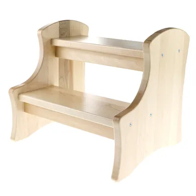 Double-up Step Wood Stool - Natural