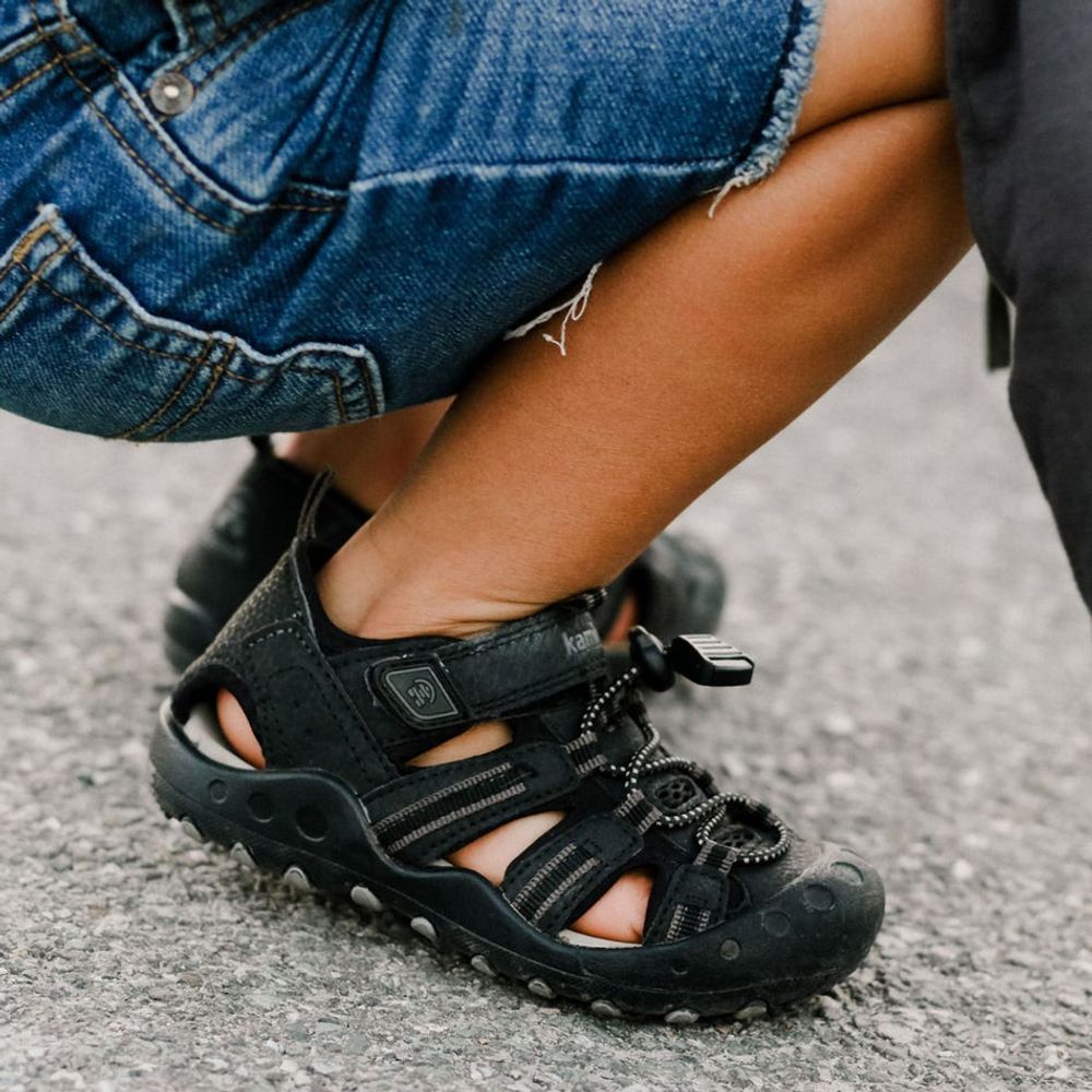 Crab Black Sandals Sizes 11-4