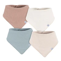 Muslin Bandana Bibs 4-Pack