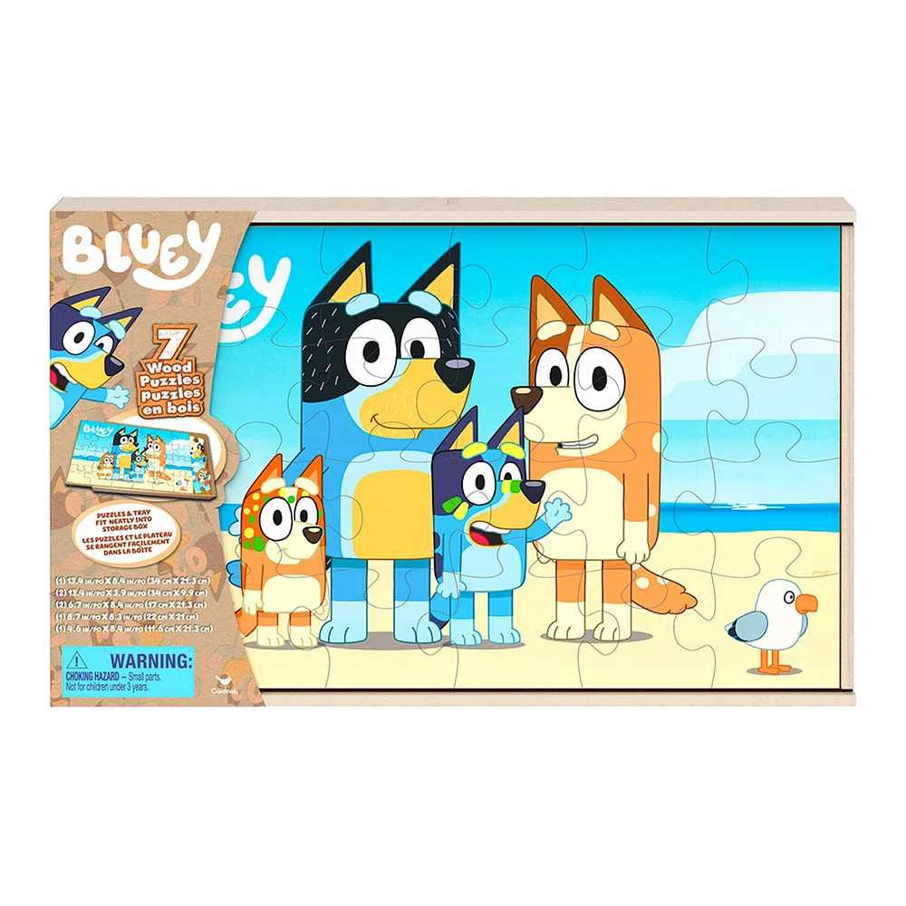 Puzzle In Wood 7 in 1 Bluey