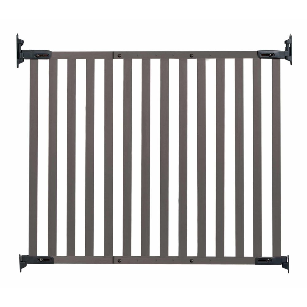 Bamboo Angle Mount Safeway Gate - Grey