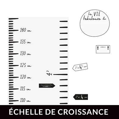 Échelle de Croissance Moderne Blanche - FR