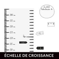 FRENCH Modern Growth Chart - White