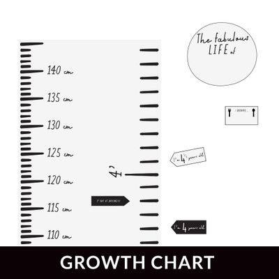 Modern Growth Chart EN - White