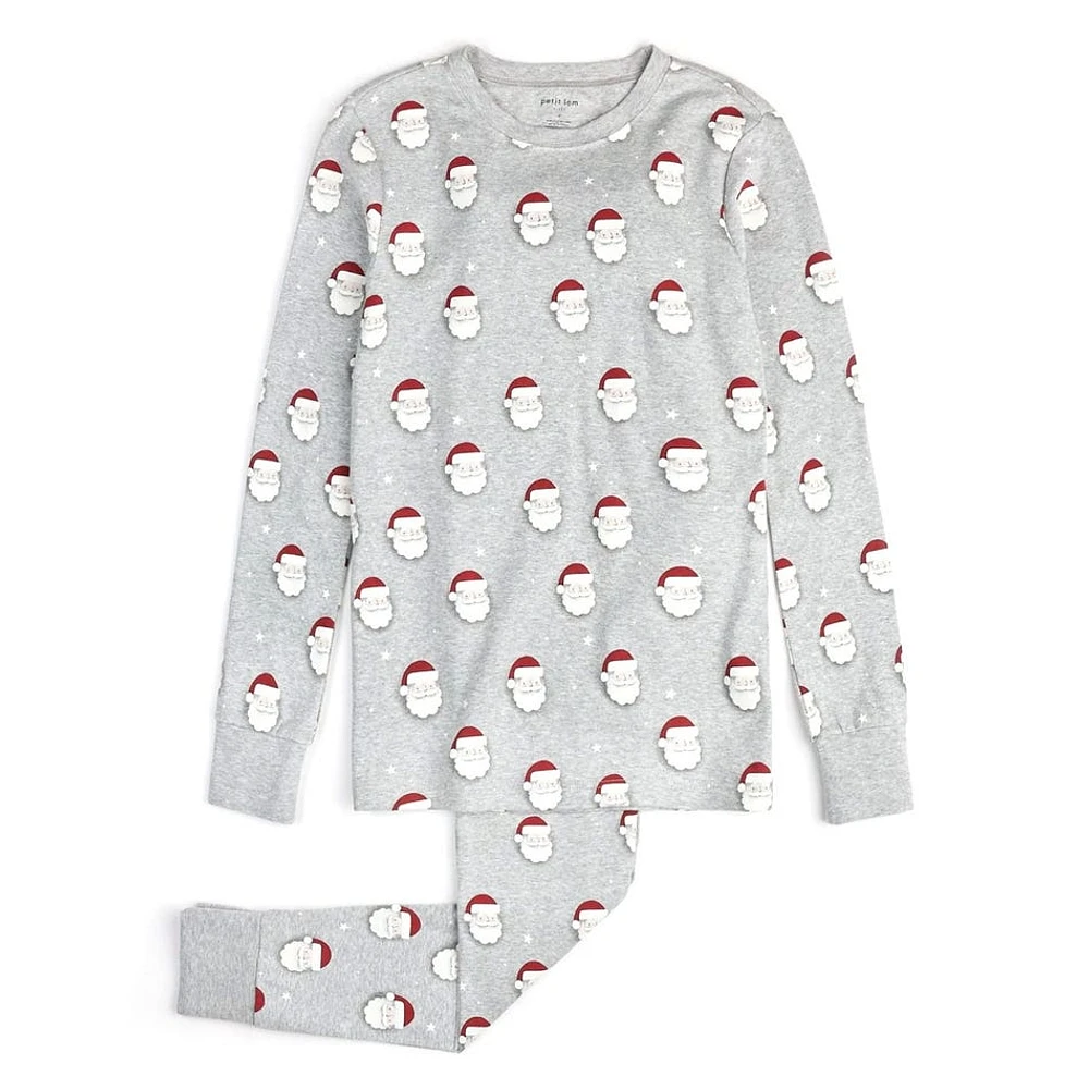 Santa Print Women Pajama Set