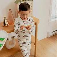 Station Wagon Print Pajama Set 2-7y