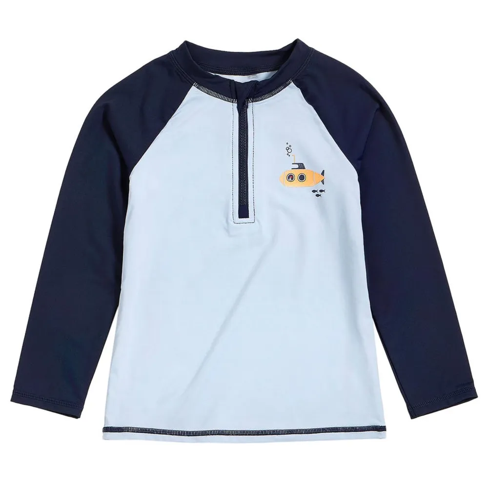 Navy Raglan Rashguard Top 2-7y