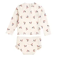 Cherries L/S 2 Pieces Swimsuit