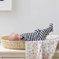 Bear Navy Striped Sleeper 0-12m