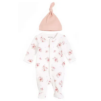 Off-White Blossoms Preemie Set