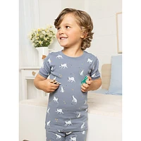 Lemur Print Pajamas Set 2-7y