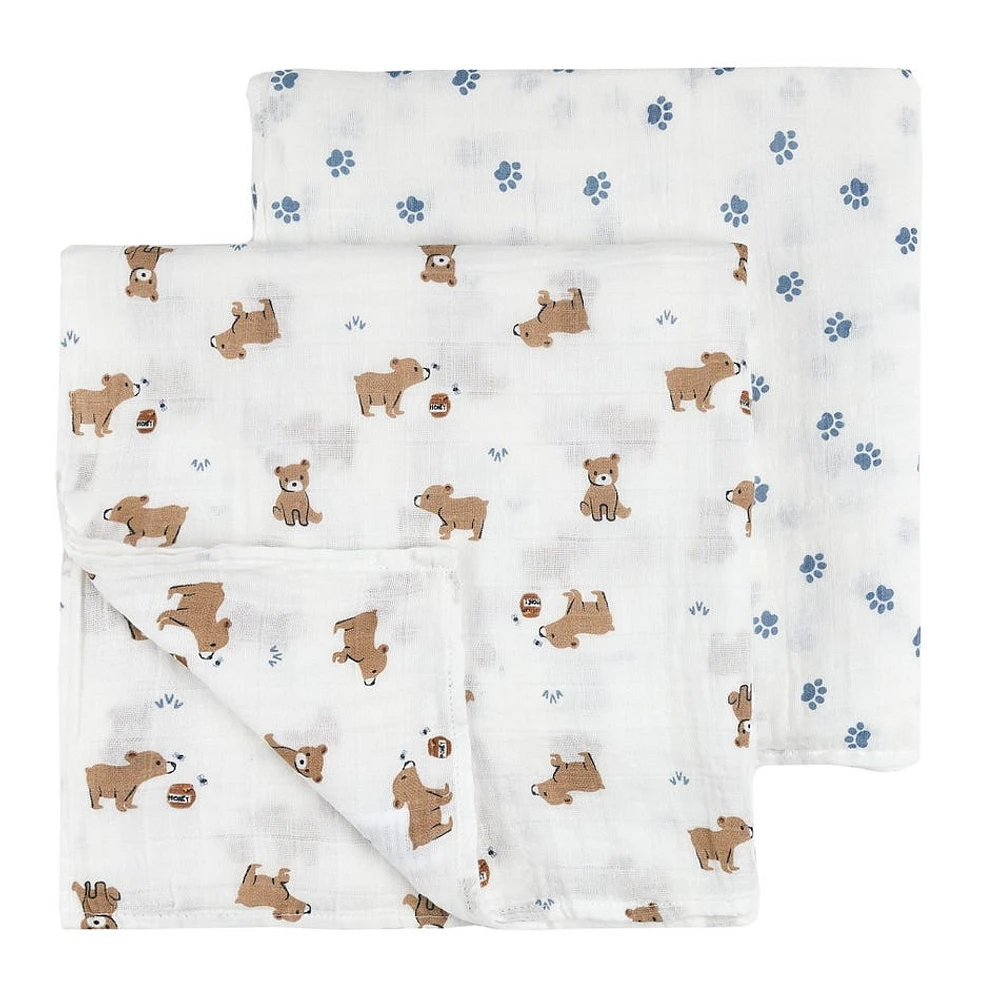 Bear 2pc Muslin Set