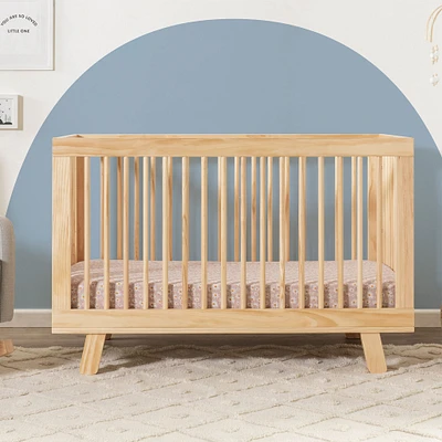 Hudson 3-in-1 Convertible Crib with Toddler Bed Conversion Kit - Natural Finish