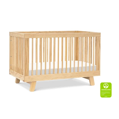 Hudson 3-in-1 Convertible Crib with Toddler Bed Conversion Kit - Natural Finish