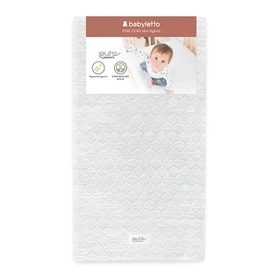 Pure Core Non-Toxic Mini Crib Mattress - Hybrid Cover