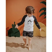 Pirate Ship Swim Trunks 3-7y