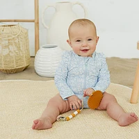 Floral Print Long Sleeves UV Swimsuit 0-30m