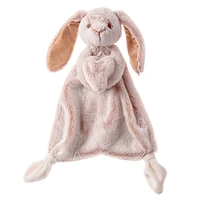 Silky Bunny Lovey Blanket - Tan