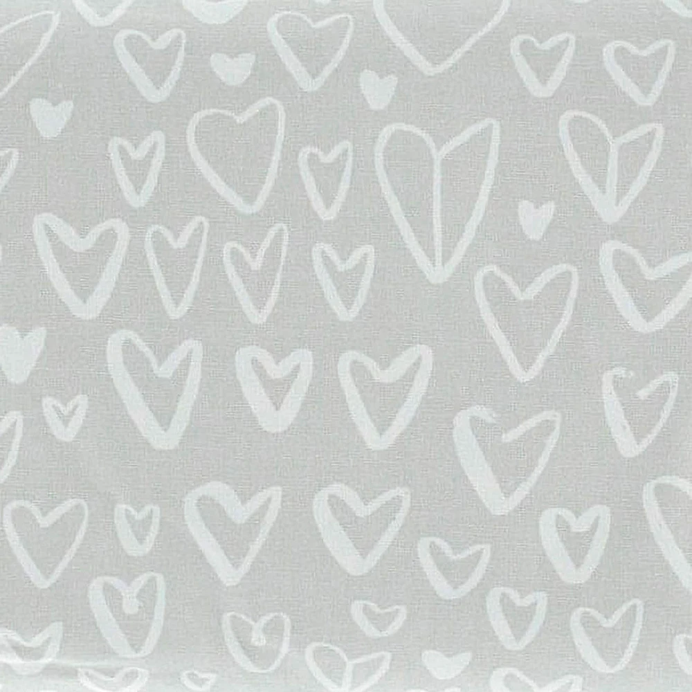 CNursing Pillow Cover - Grey Hearts