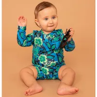 Tropical Long Sleeves UV Swimsuit 3-24m