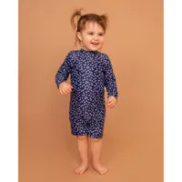 Flower Long Sleeves UV Swimsuit 3-24m