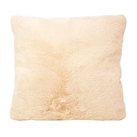 Cushion Fur Beige 45x45cm