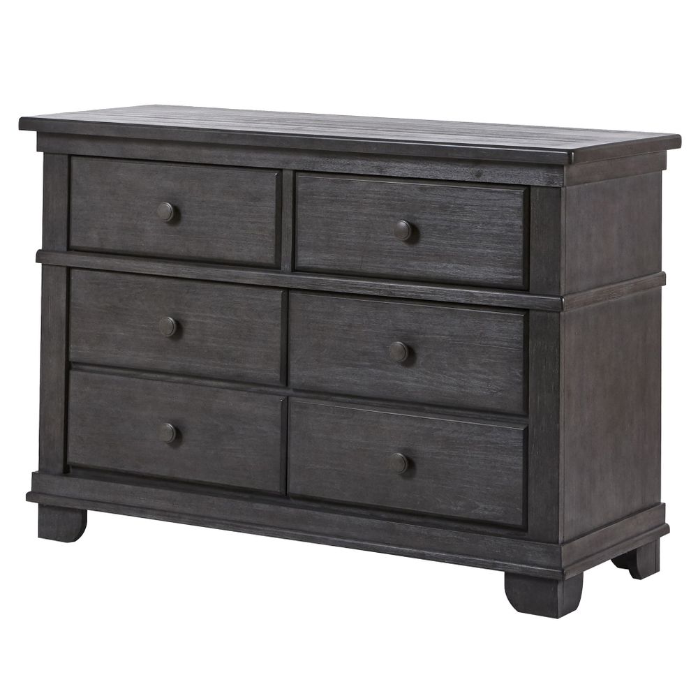 Dresser 6-Drawer Torino Distressed Granite