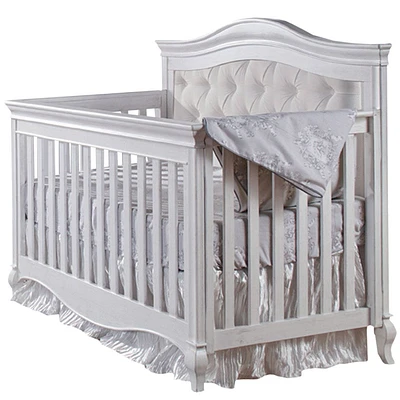 Diamante Convertible Crib - Vintage White