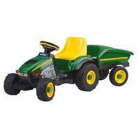 John Deere Farm Tractor With Trailer - Green/Yellow