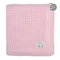 Couverture En Tricot de Bambou - Rose
