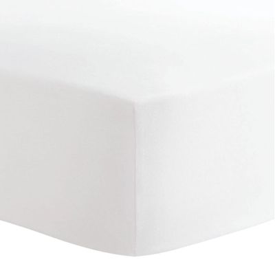 Crib Fitted Sheet - White