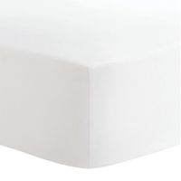 Crib Fitted Sheet - White