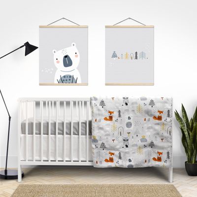 Exclusive 3-Piece Crib Bedding - Forest