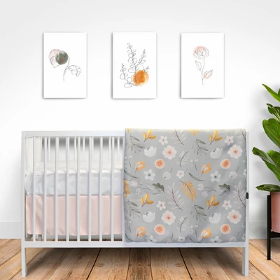 3-Piece Crib Bedding Set - Autumn Dew