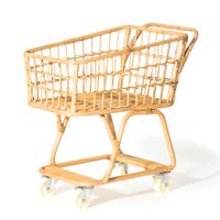 Rattan Grocery Cart