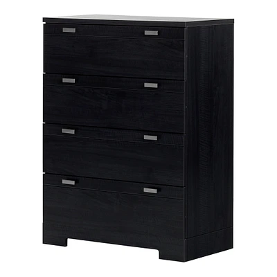 4-Drawer Chest - Reevo Black Oak