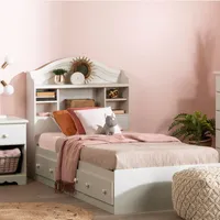 Twin Bed set with headboard Summer Breeze - White Wash