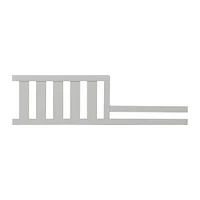 Barrière de Transition pour Lit de Bébé - Gris Clair