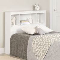 Twin Bookcase Headboard - Summertime Pure White