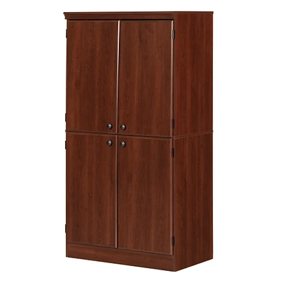 Armoire de Rangement 4 Portes - Morgan Cerisier royal