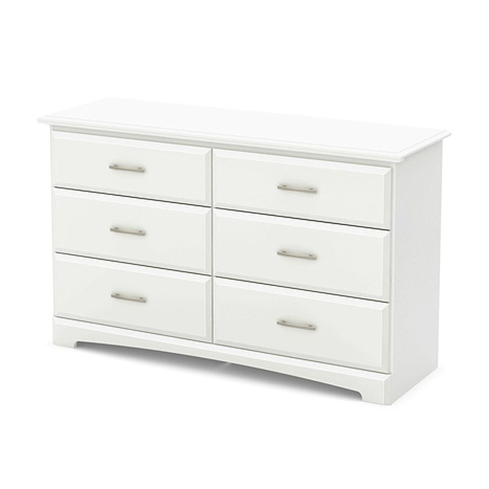 Callesto 6-Drawer Double Dresser - Pure White