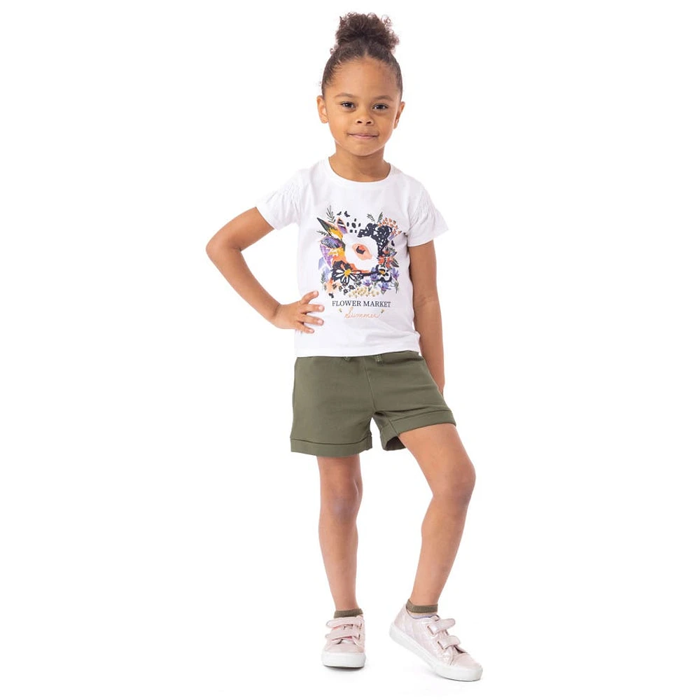 T-Shirt Fleurs 2-6ans