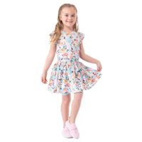 Beach Day printed Dress 7-12y